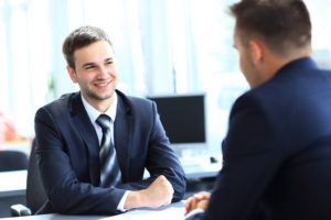 interview with 2 man in suit